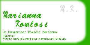 marianna komlosi business card