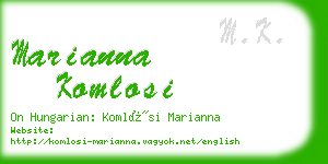 marianna komlosi business card